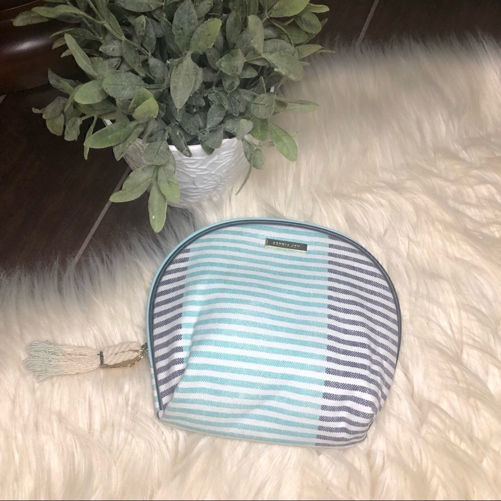 Sophia Joy striped valet cosmetic bag